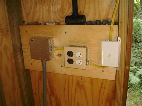 sheds with electrical outlets